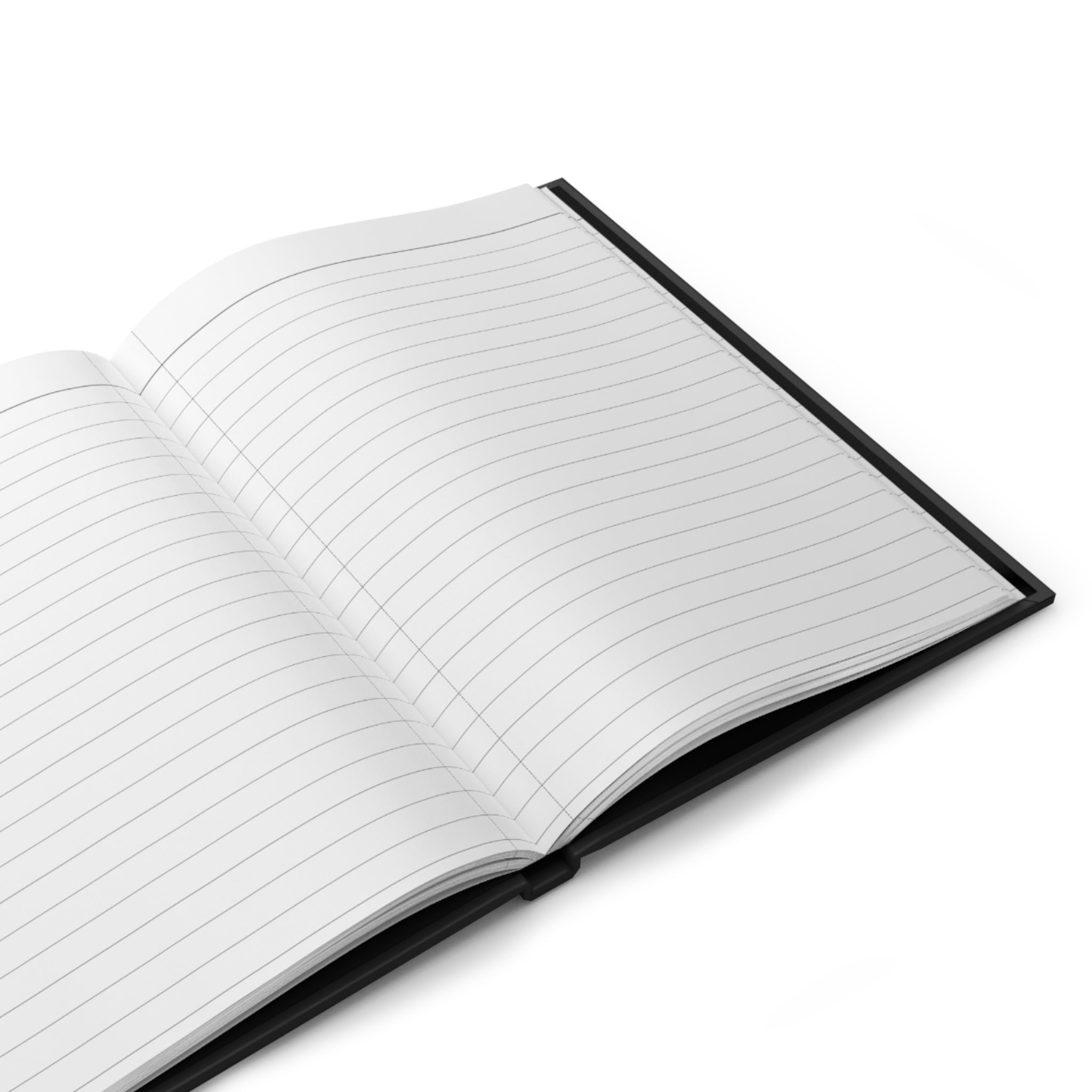 STOP. Hardcover Journal — Minimalist Black Matte Notebook for Focus, Bound Journal for Notes & Mindfulness